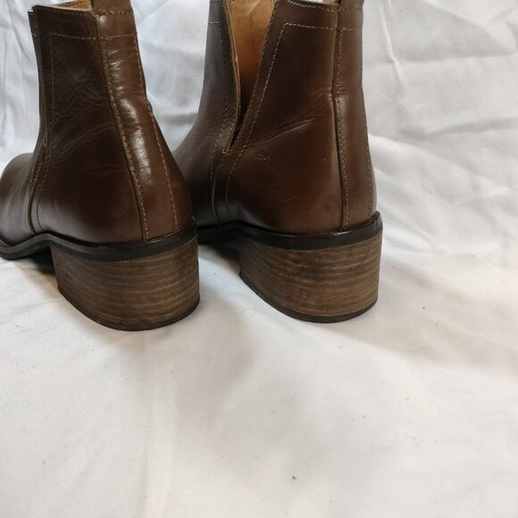 Diba True Brown leather booties size 7 - Picture 4 of 8